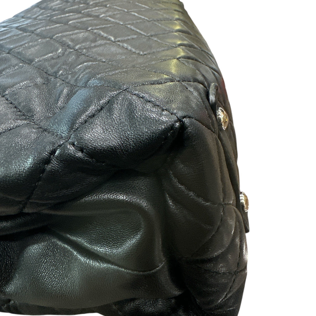 Chanel 3 Accordion Shopping Tote Quilted Lambskin - Clairely Amazing