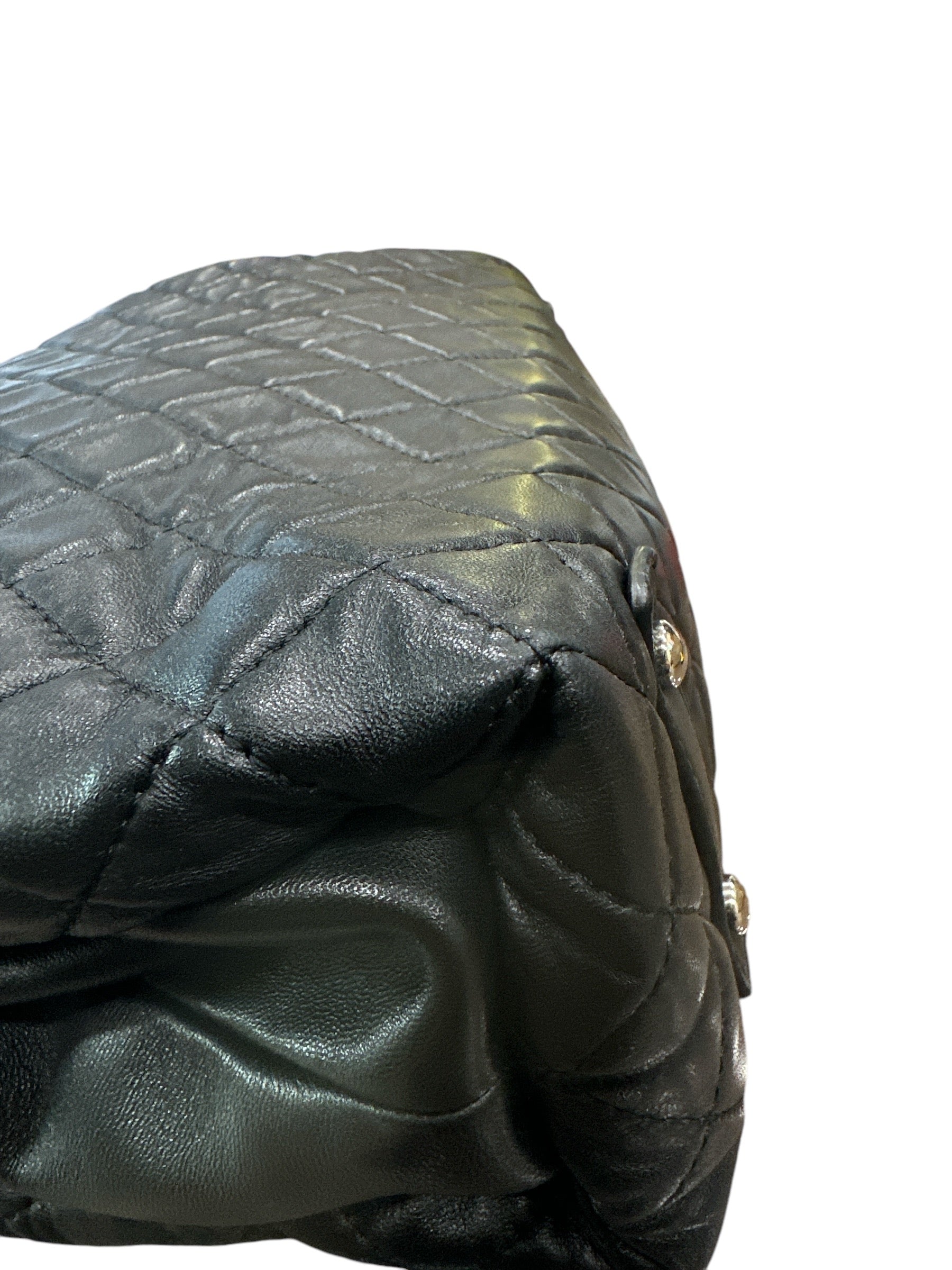 Chanel 3 Accordion Shopping Tote Quilted Lambskin - Clairely Amazing