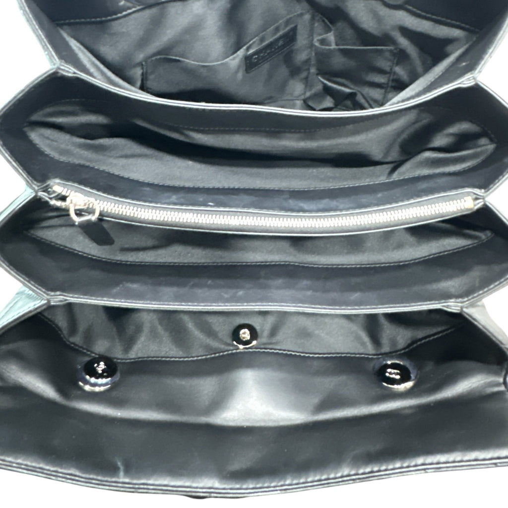 Chanel 3 Accordion Shopping Tote Quilted Lambskin - Clairely Amazing