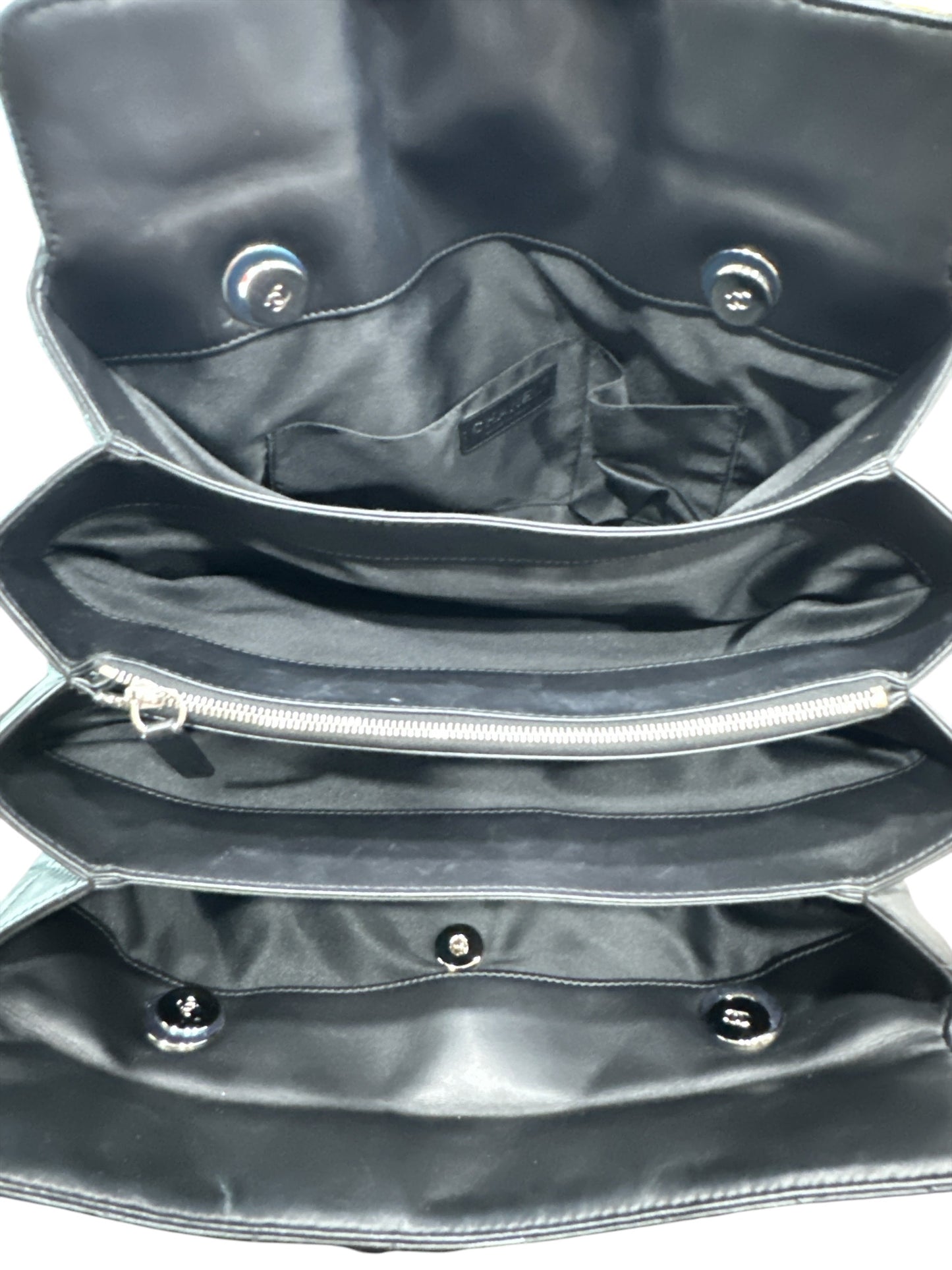 Chanel 3 Accordion Shopping Tote Quilted Lambskin - Clairely Amazing