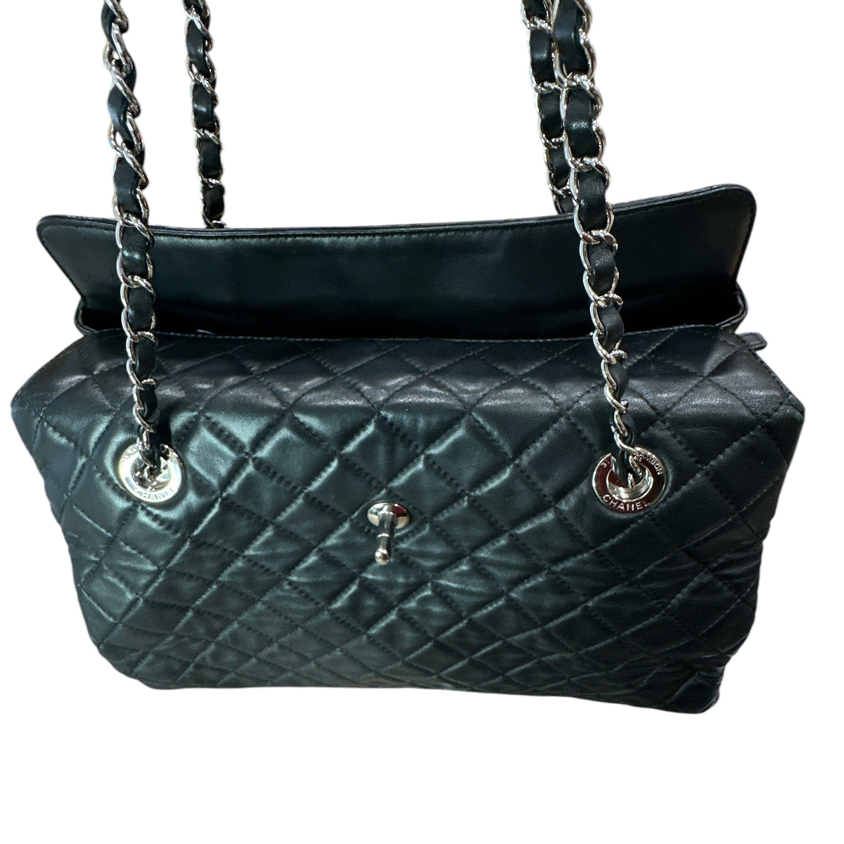 Chanel 3 Accordion Shopping Tote Quilted Lambskin - Clairely Amazing