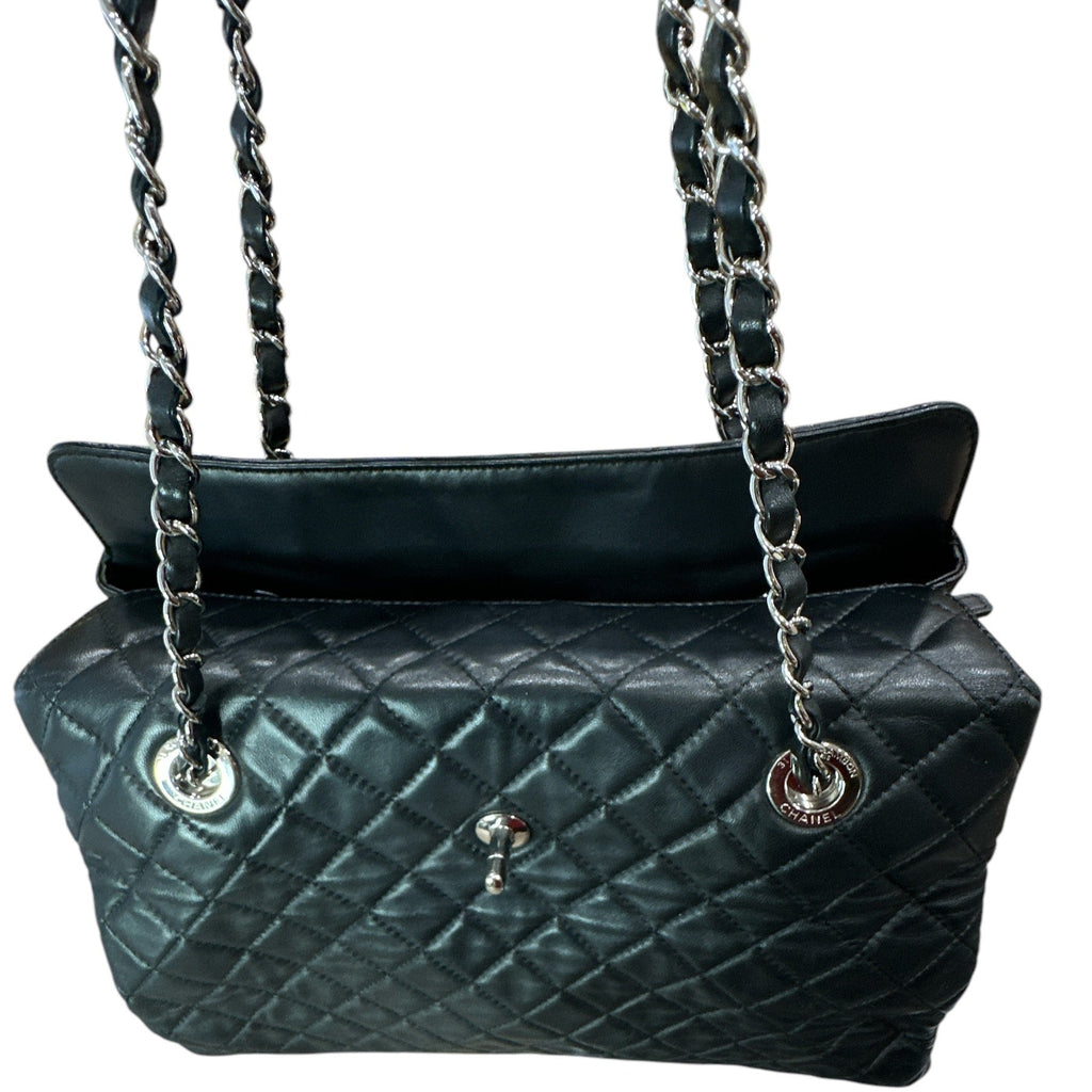 Chanel 3 Accordion Shopping Tote Quilted Lambskin - Clairely Amazing