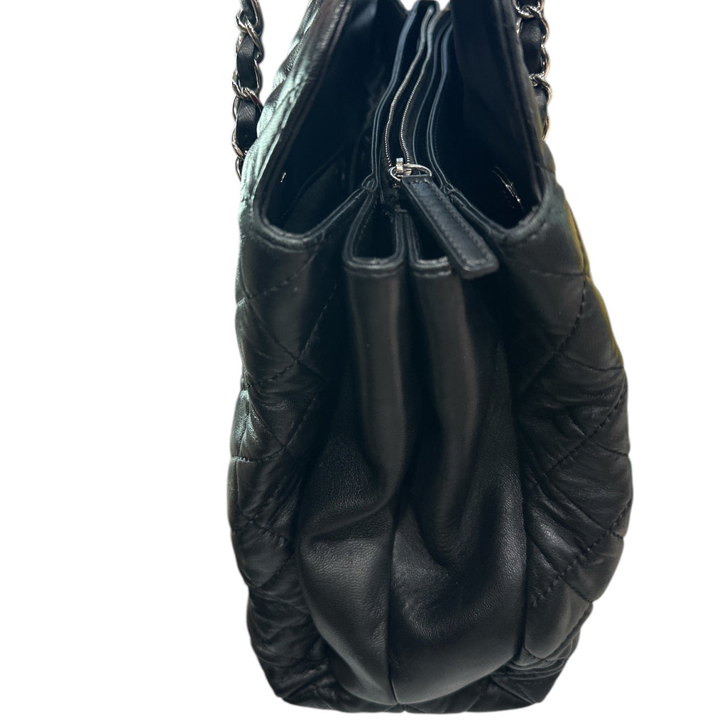 Chanel 3 Accordion Shopping Tote Quilted Lambskin - Clairely Amazing