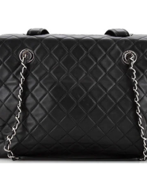 Chanel 3 Accordion Shopping Tote Quilted Lambskin - Clairely Amazing