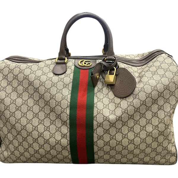 GG Supreme Ophidia Coated Canvas Duffle Bag - Clairely Amazing