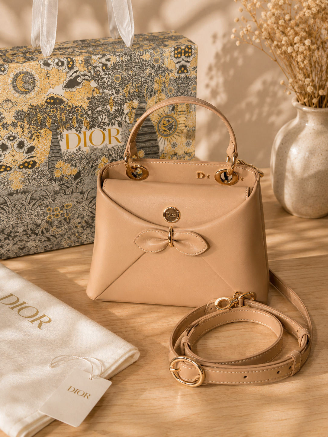 Premium Leather Bow Top Handle Bag | Elegant Designer-Inspired Satchel