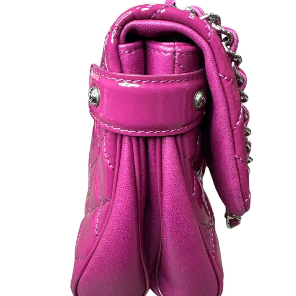 Chanel Double Compartment Flap Bag Quilted Patent Medium - Clairely Amazing
