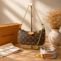 Luxury-Inspired Multi Strap Shoulder Bag | Includes Gift Box Set