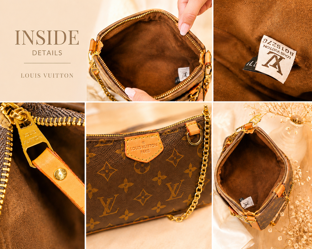 Luxury-Inspired Multi Strap Shoulder Bag | Includes Gift Box Set