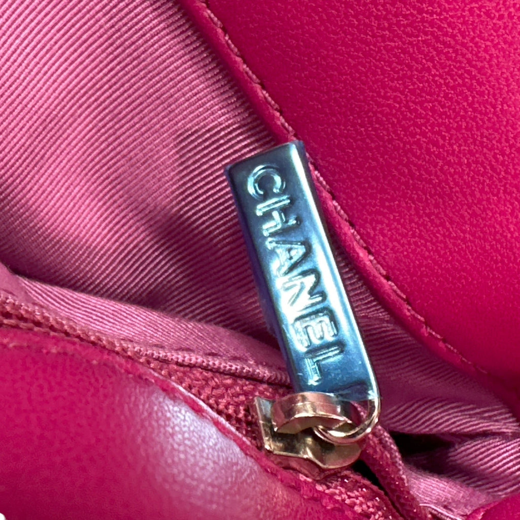 Chanel Double Compartment Flap Bag Quilted Patent Medium - Clairely Amazing
