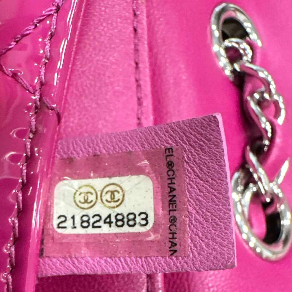 Chanel Double Compartment Flap Bag Quilted Patent Medium - Clairely Amazing