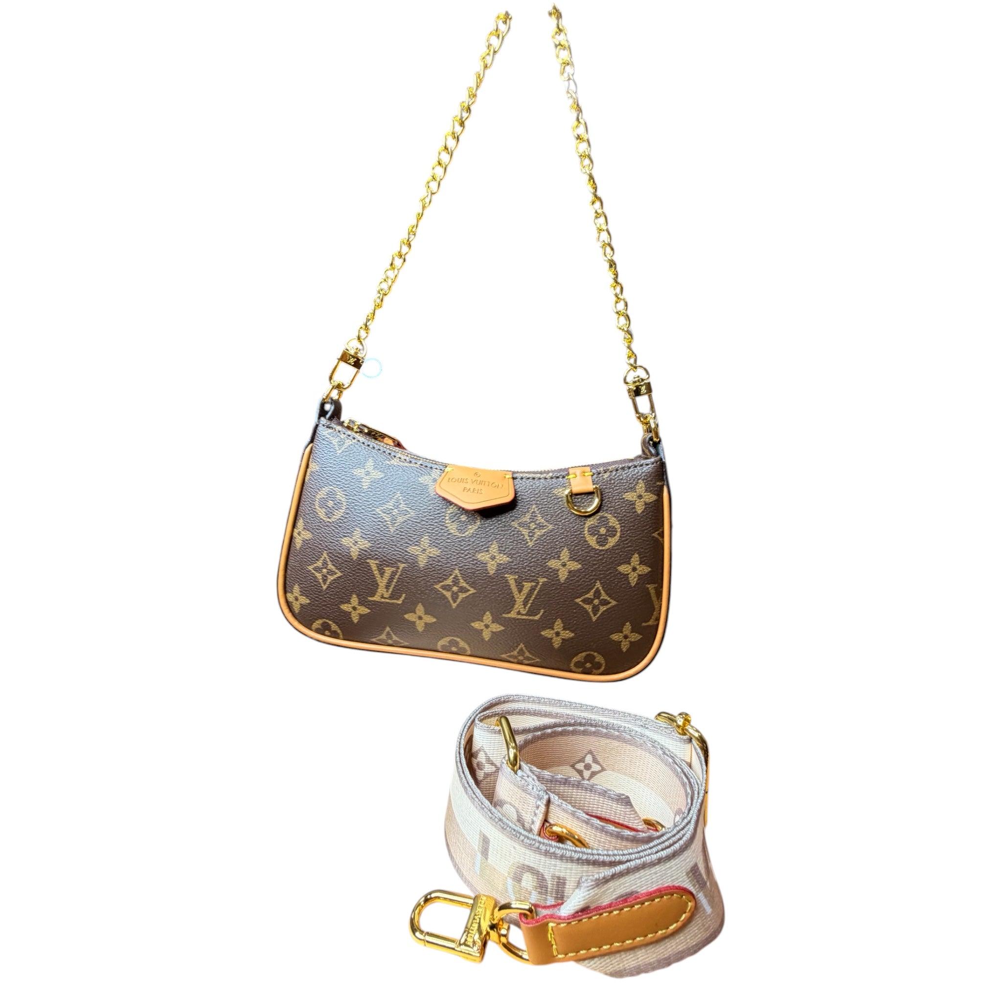 Luxury-Inspired Multi Strap Shoulder Bag | Includes Gift Box Set
