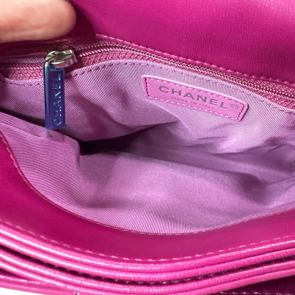 Chanel Double Compartment Flap Bag Quilted Patent Medium - Clairely Amazing