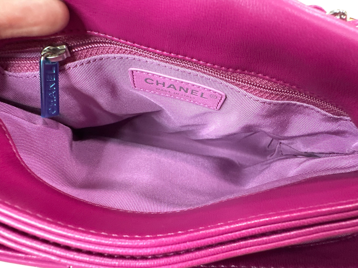 Chanel Double Compartment Flap Bag Quilted Patent Medium - Clairely Amazing