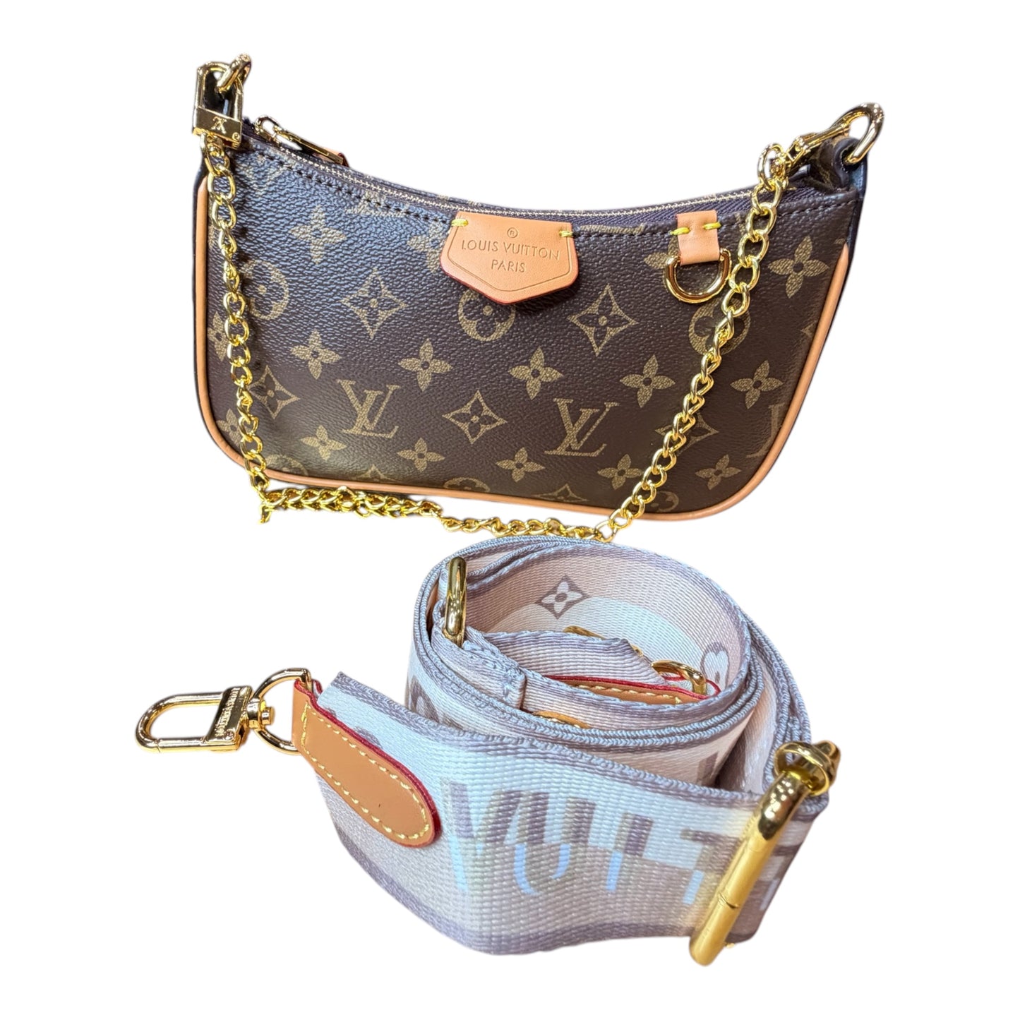 Luxury-Inspired Multi Strap Shoulder Bag | Includes Gift Box Set