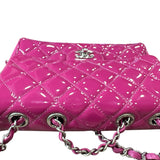 Chanel Double Compartment Flap Bag Quilted Patent Medium - Clairely Amazing