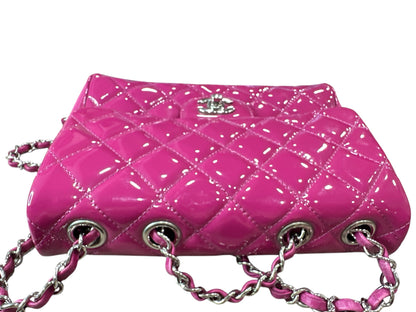 Chanel Double Compartment Flap Bag Quilted Patent Medium - Clairely Amazing