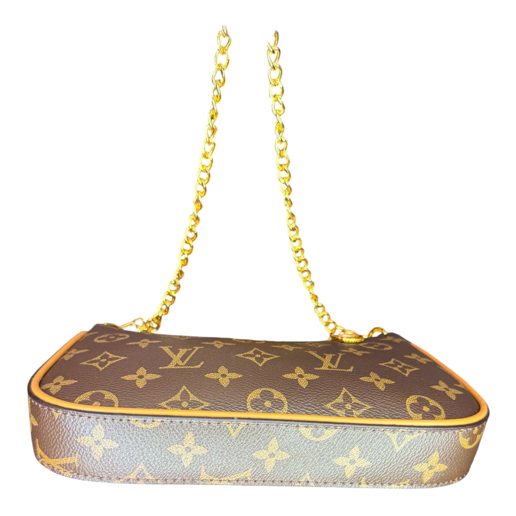 Luxury-Inspired Multi Strap Shoulder Bag | Includes Gift Box Set