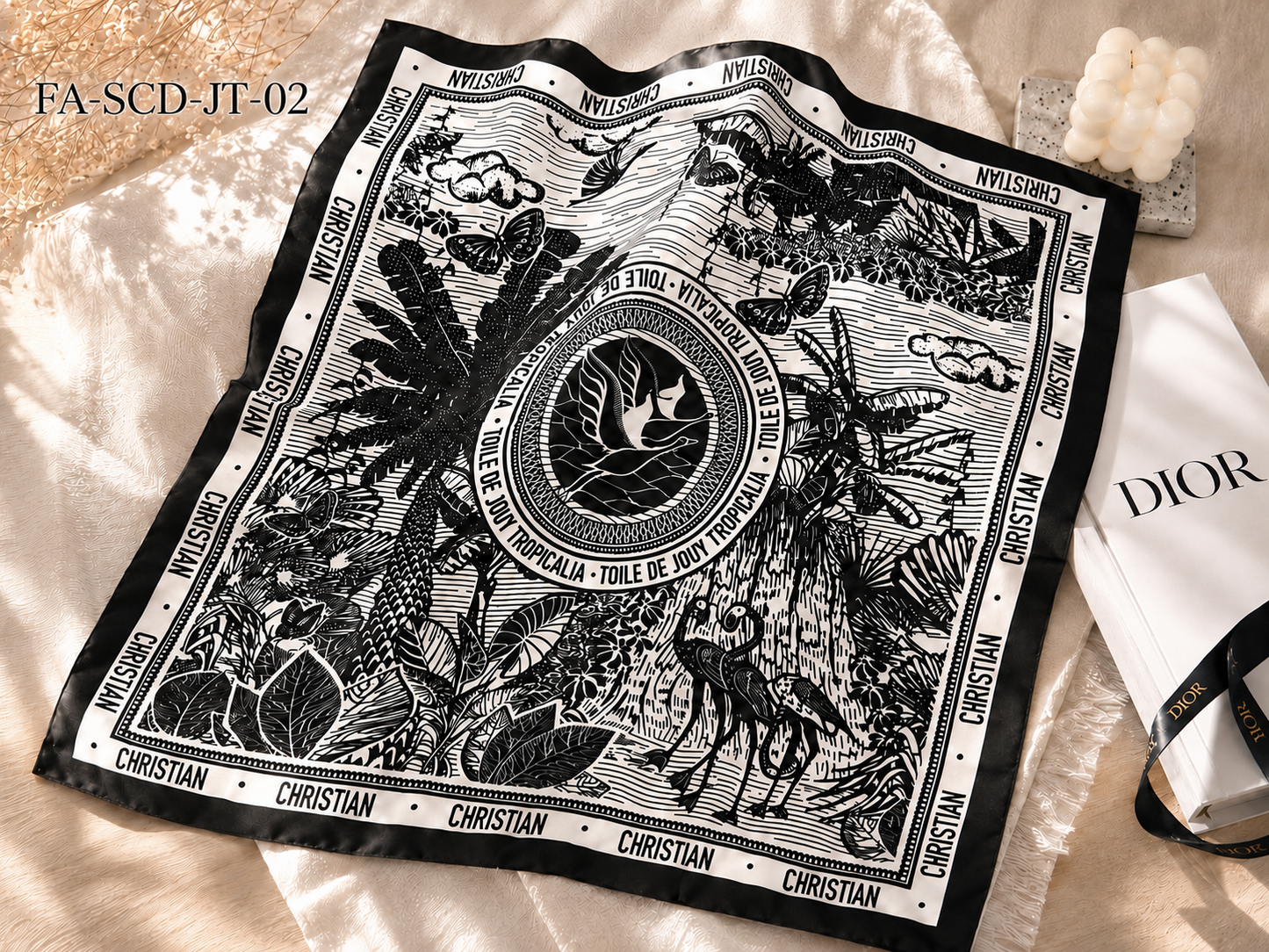 Luxury-Inspired Satin Fashion Scarf | Multiple Designer-Inspired Styles