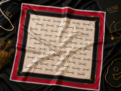 Luxury-Inspired Satin Fashion Scarf | Multiple Designer-Inspired Styles