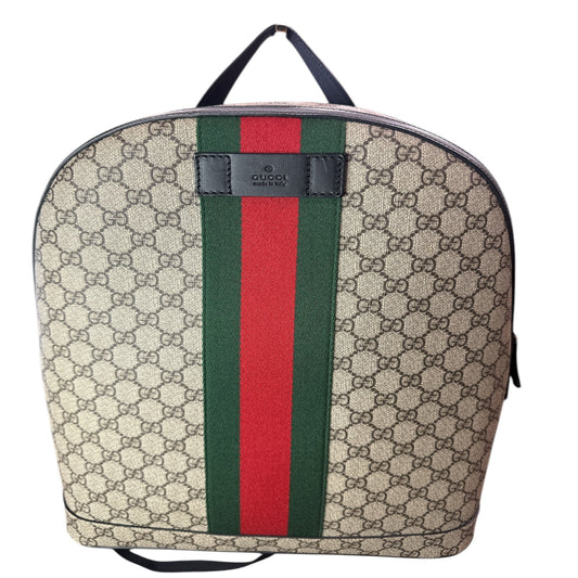 NEW Gucci Web Backpack GG coated Canvas Medium - Clairely Amazing
