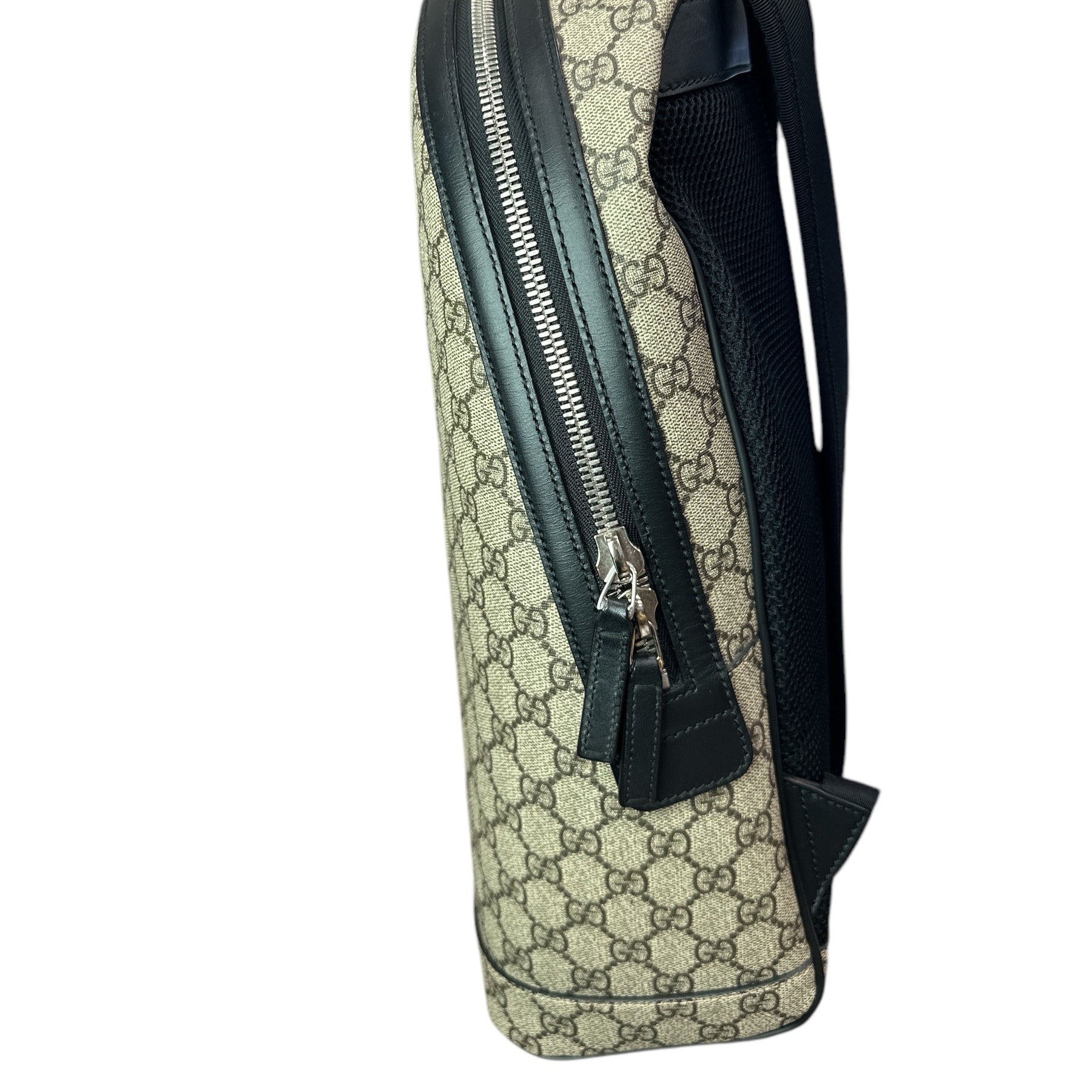 NEW Gucci Web Backpack GG coated Canvas Medium - Clairely Amazing