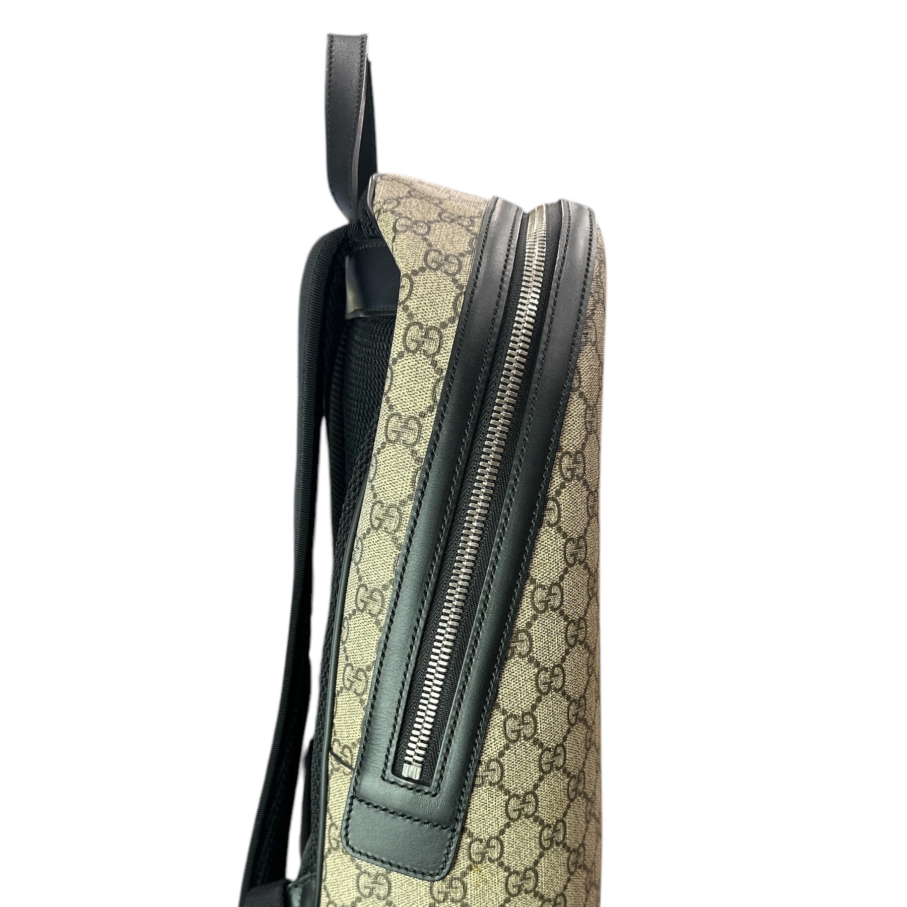 NEW Gucci Web Backpack GG coated Canvas Medium - Clairely Amazing
