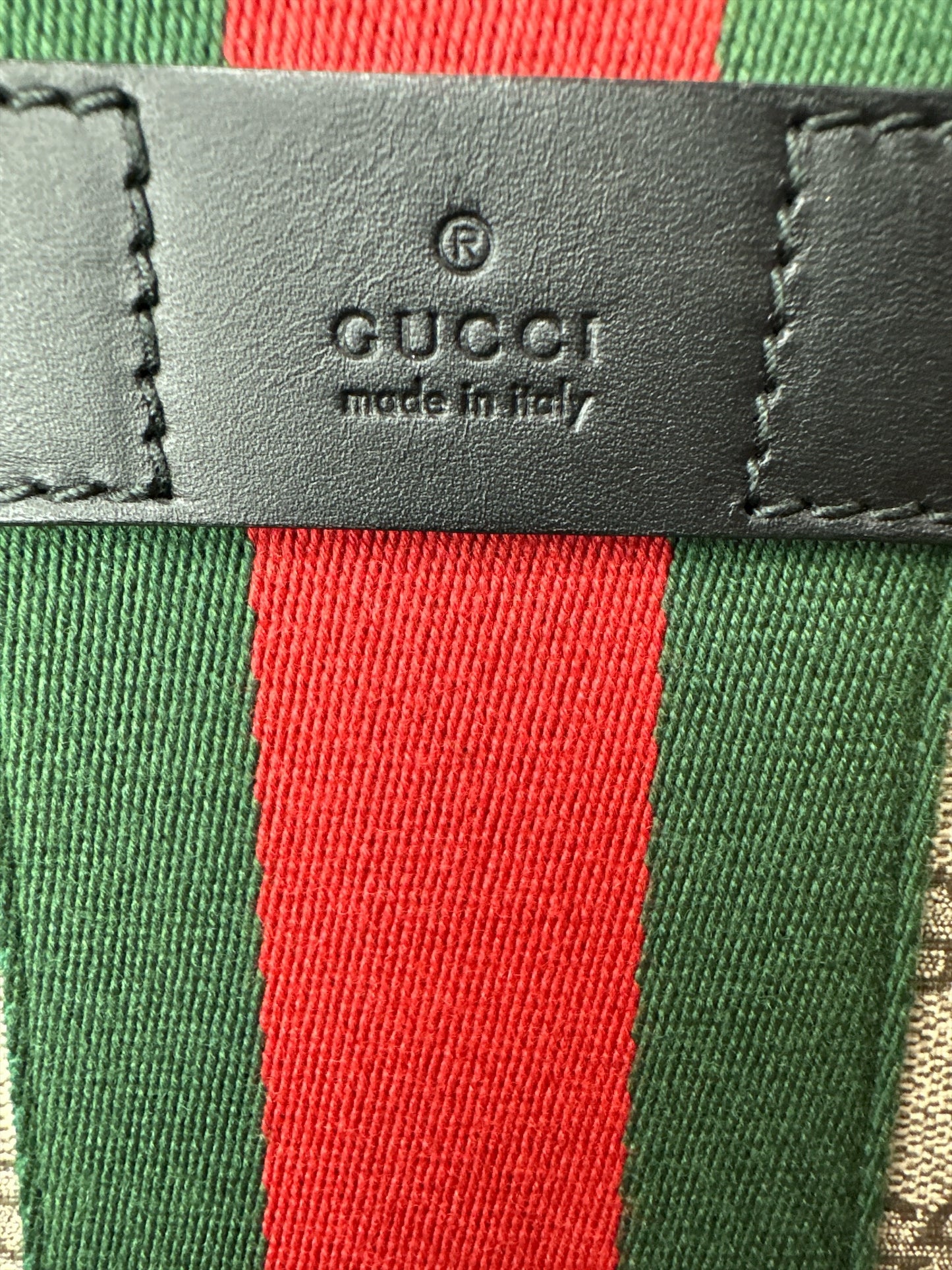 NEW Gucci Web Backpack GG coated Canvas Medium - Clairely Amazing