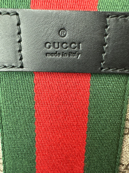 NEW Gucci Web Backpack GG coated Canvas Medium - Clairely Amazing