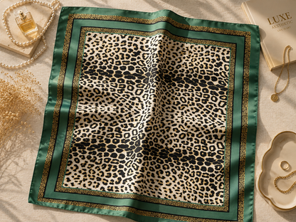 Luxury-Inspired Satin Fashion Scarf | Multiple Designer-Inspired Styles