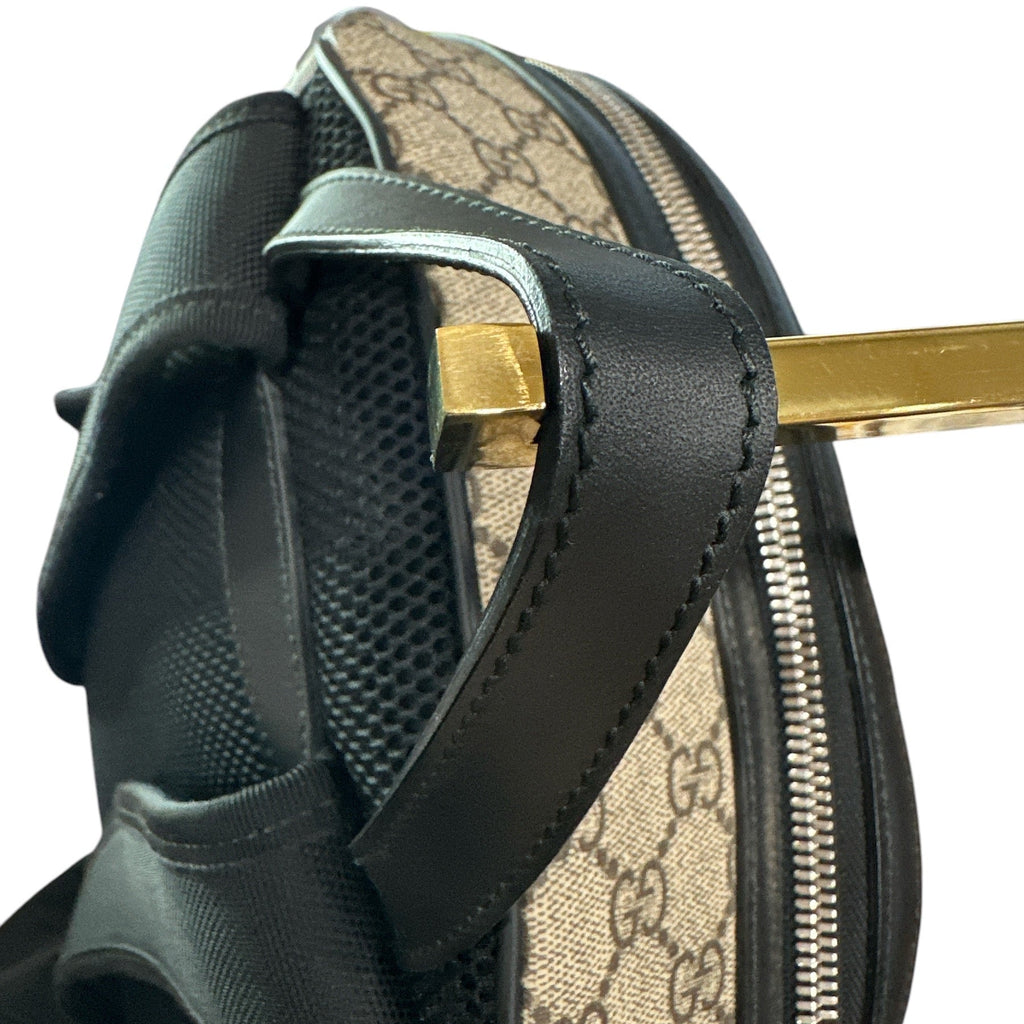 NEW Gucci Web Backpack GG coated Canvas Medium - Clairely Amazing