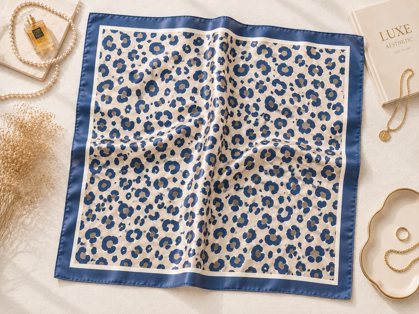 Luxury-Inspired Satin Fashion Scarf | Multiple Designer-Inspired Styles