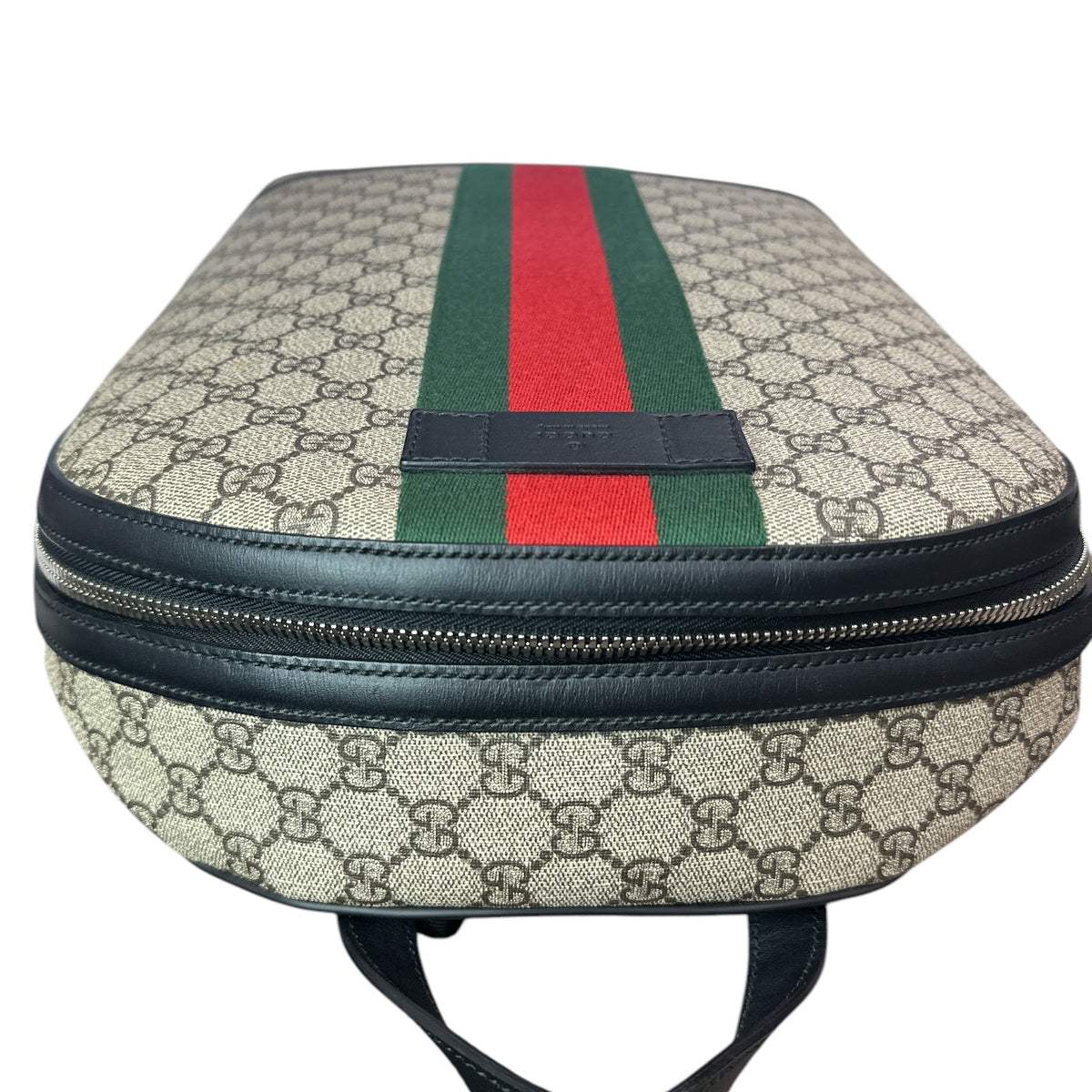 NEW Gucci Web Backpack GG coated Canvas Medium - Clairely Amazing