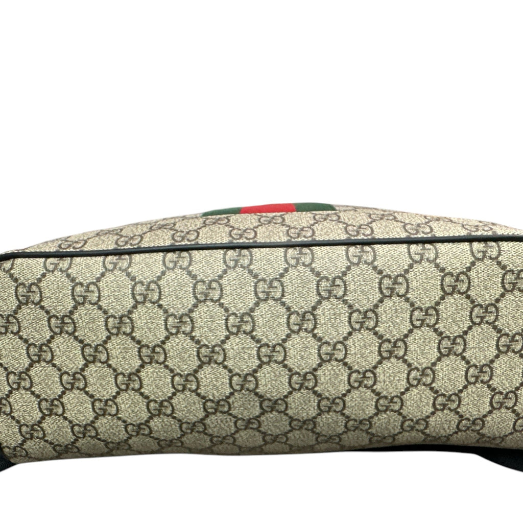 NEW Gucci Web Backpack GG coated Canvas Medium - Clairely Amazing