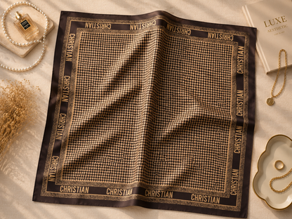 Luxury-Inspired Satin Fashion Scarf | Multiple Designer-Inspired Styles