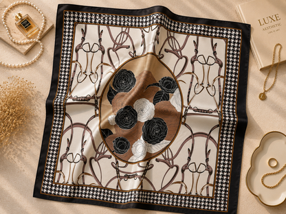 Luxury-Inspired Satin Fashion Scarf | Multiple Designer-Inspired Styles