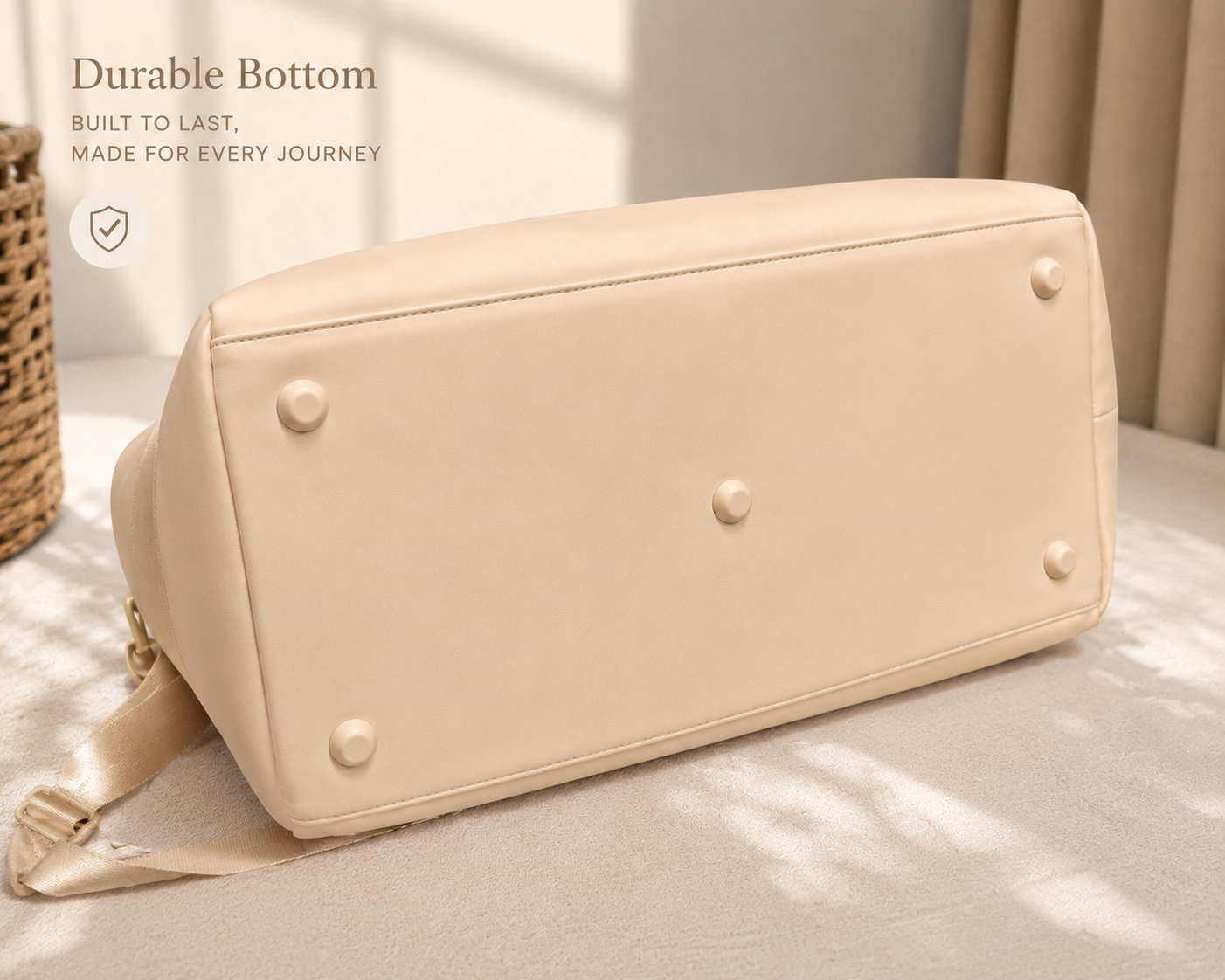 All in Motion™ Faux Neoprene Weekender Duffel Bag – Cream