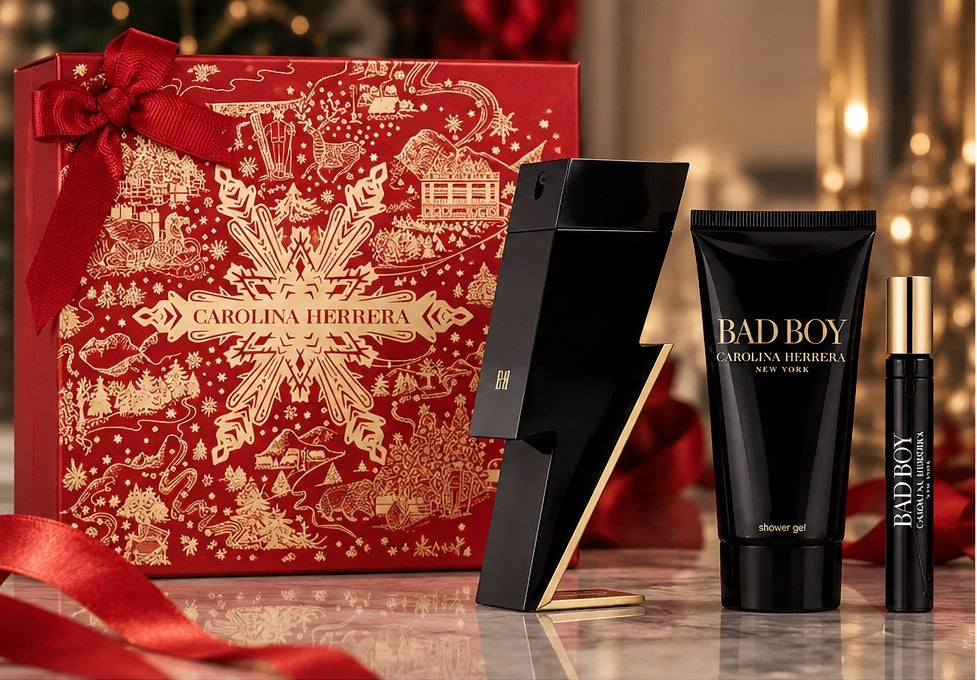 ✔️ Carolina Herrera Bad Boy EDT 3-Piece Gift Set – 3.4 oz / 100 mL – Authentic