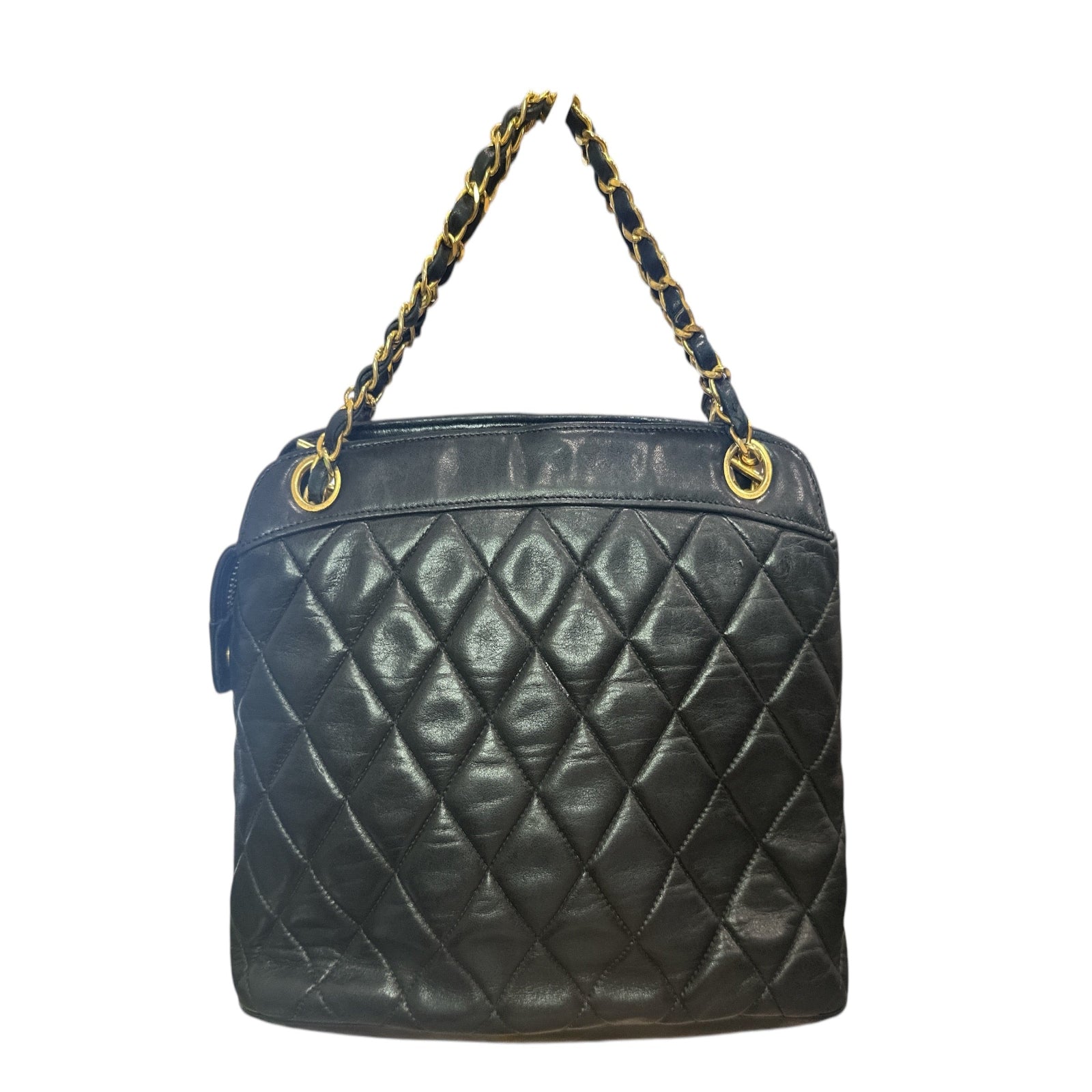 CHANEL Matelasse Shoulder Bag Leather Black - Clairely Amazing