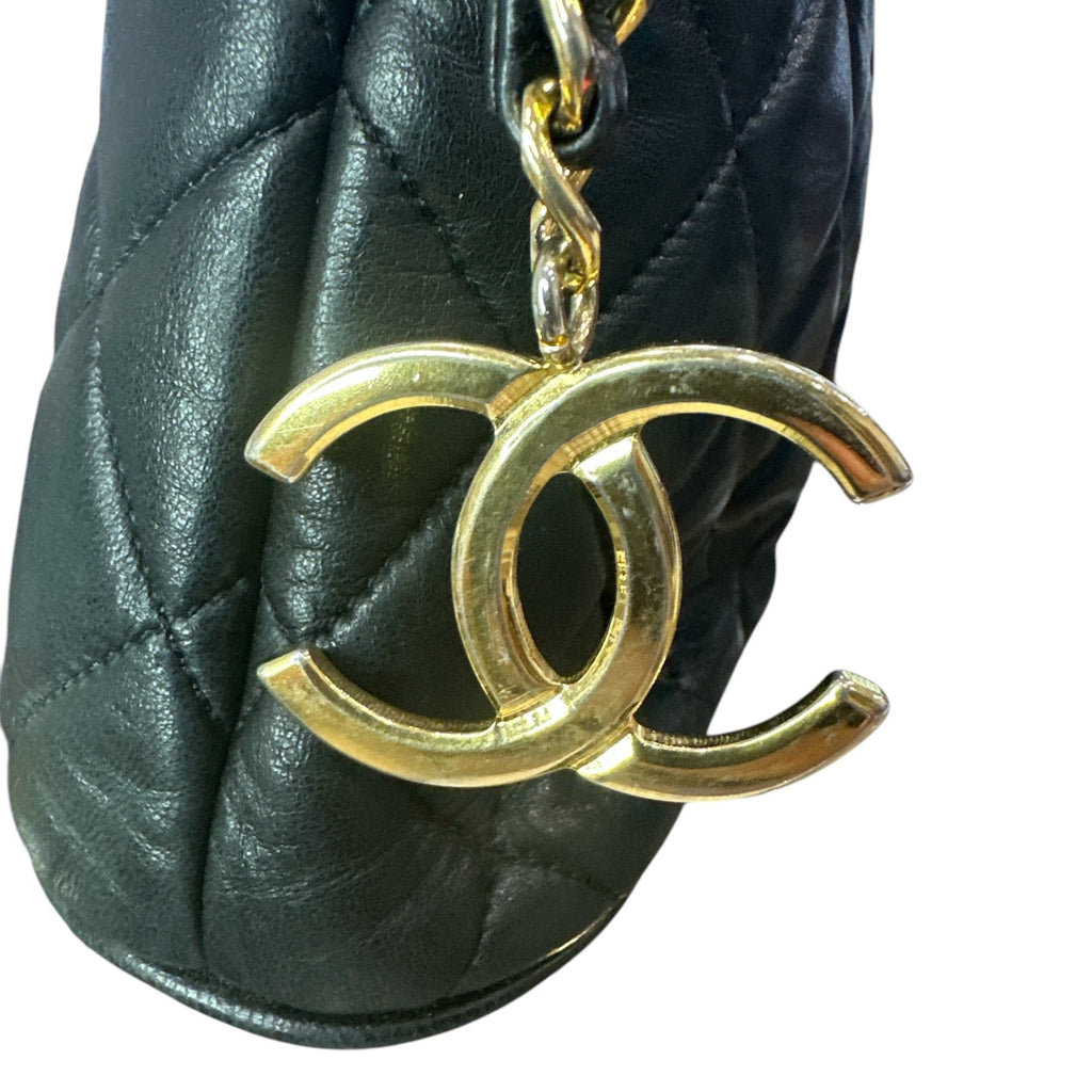 CHANEL Matelasse Shoulder Bag Leather Black - Clairely Amazing