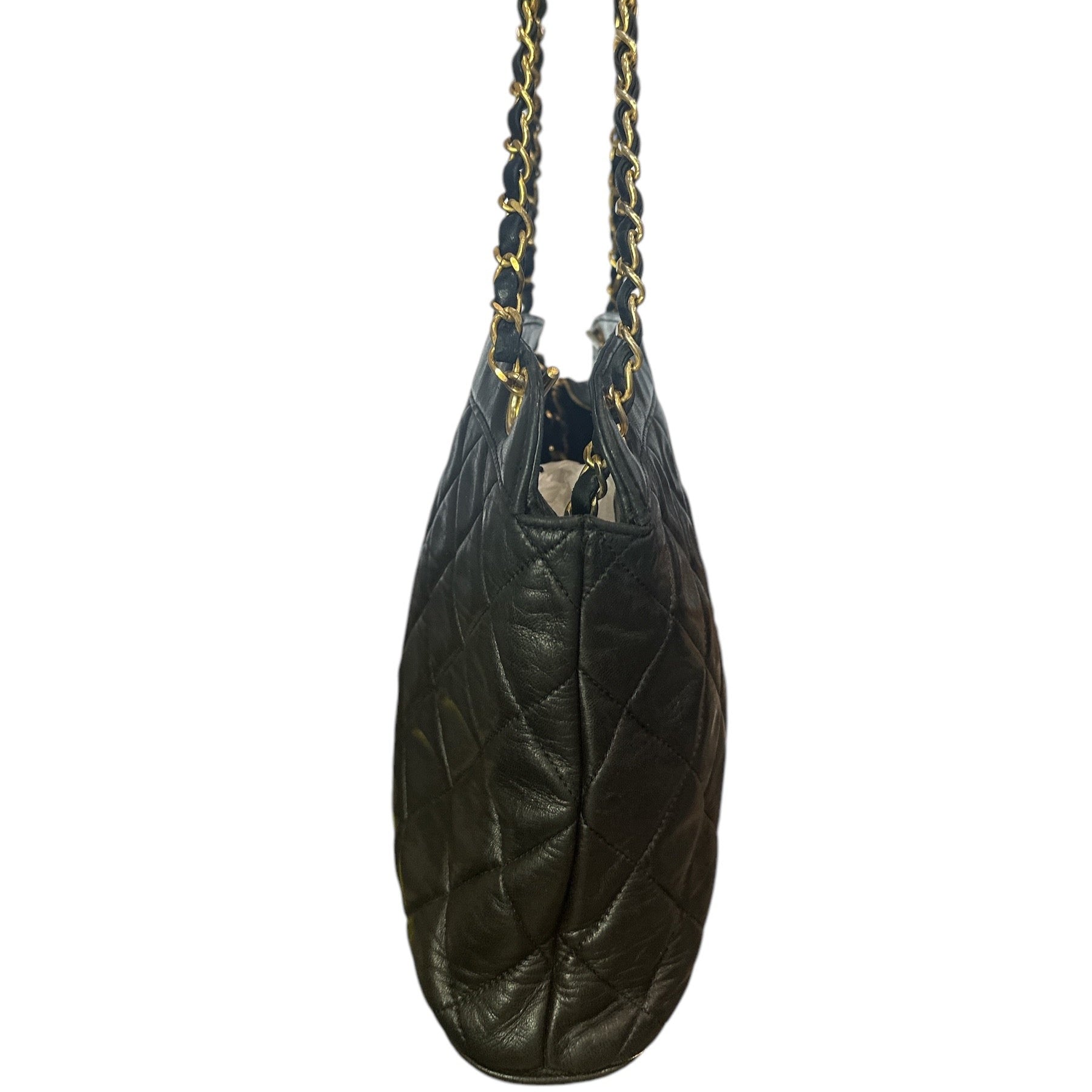 CHANEL Matelasse Shoulder Bag Leather Black - Clairely Amazing