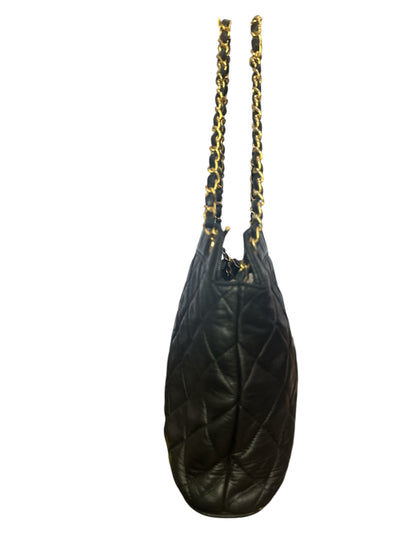 CHANEL Matelasse Shoulder Bag Leather Black - Clairely Amazing