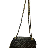 CHANEL Matelasse Shoulder Bag Leather Black - Clairely Amazing