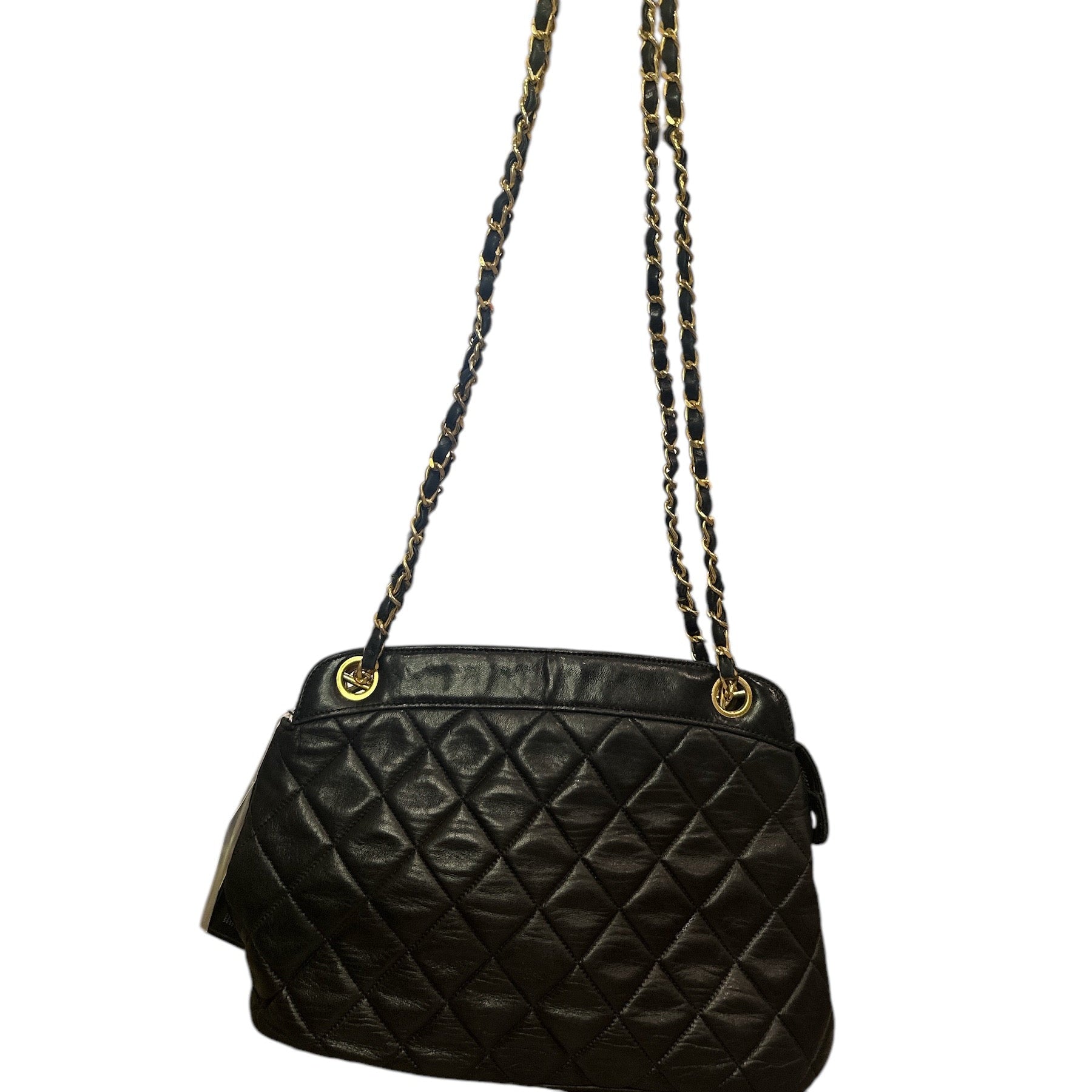 CHANEL Matelasse Shoulder Bag Leather Black - Clairely Amazing