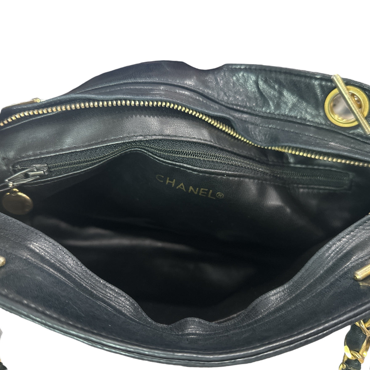 CHANEL Matelasse Shoulder Bag Leather Black - Clairely Amazing