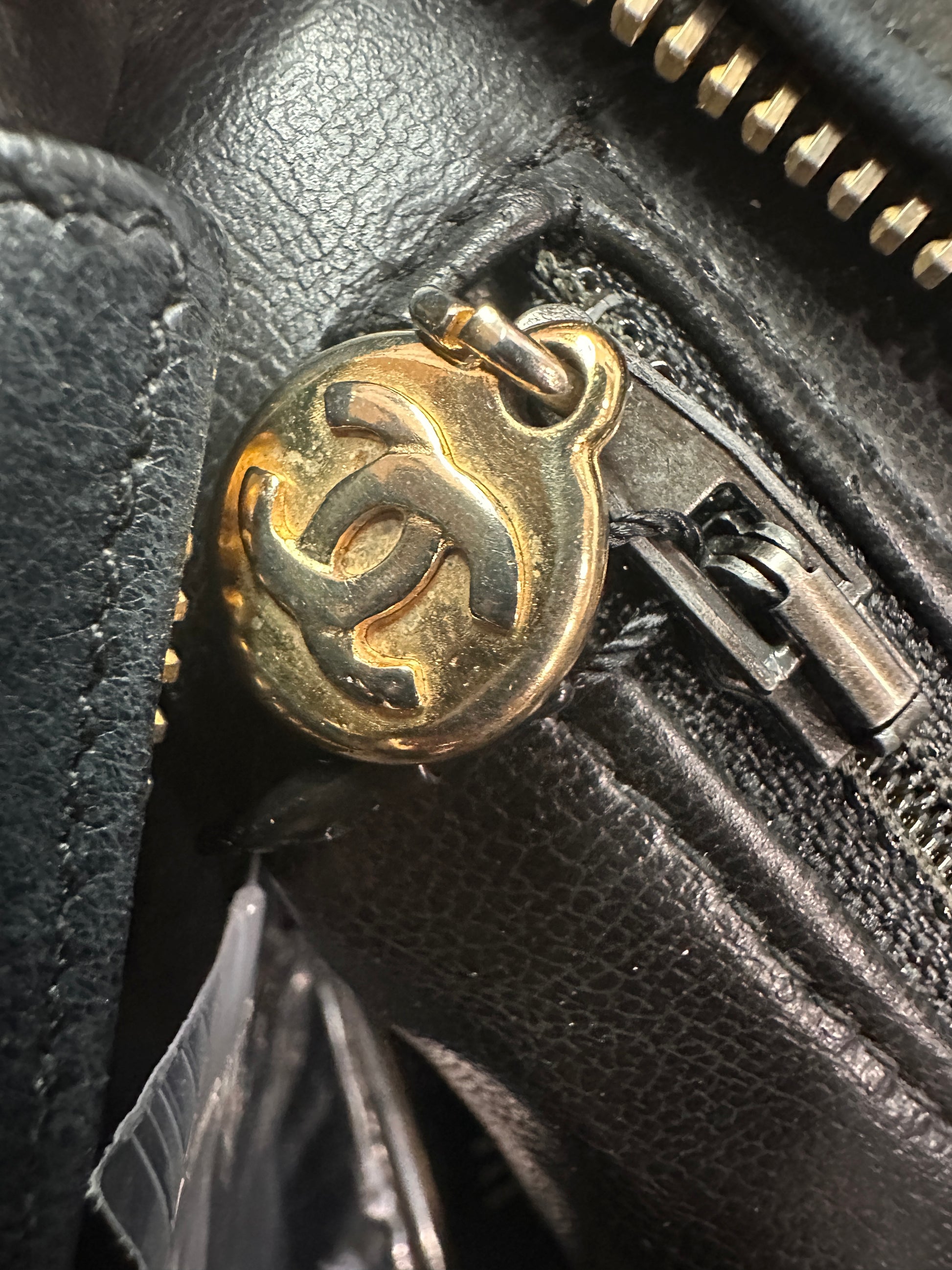 CHANEL Matelasse Shoulder Bag Leather Black - Clairely Amazing