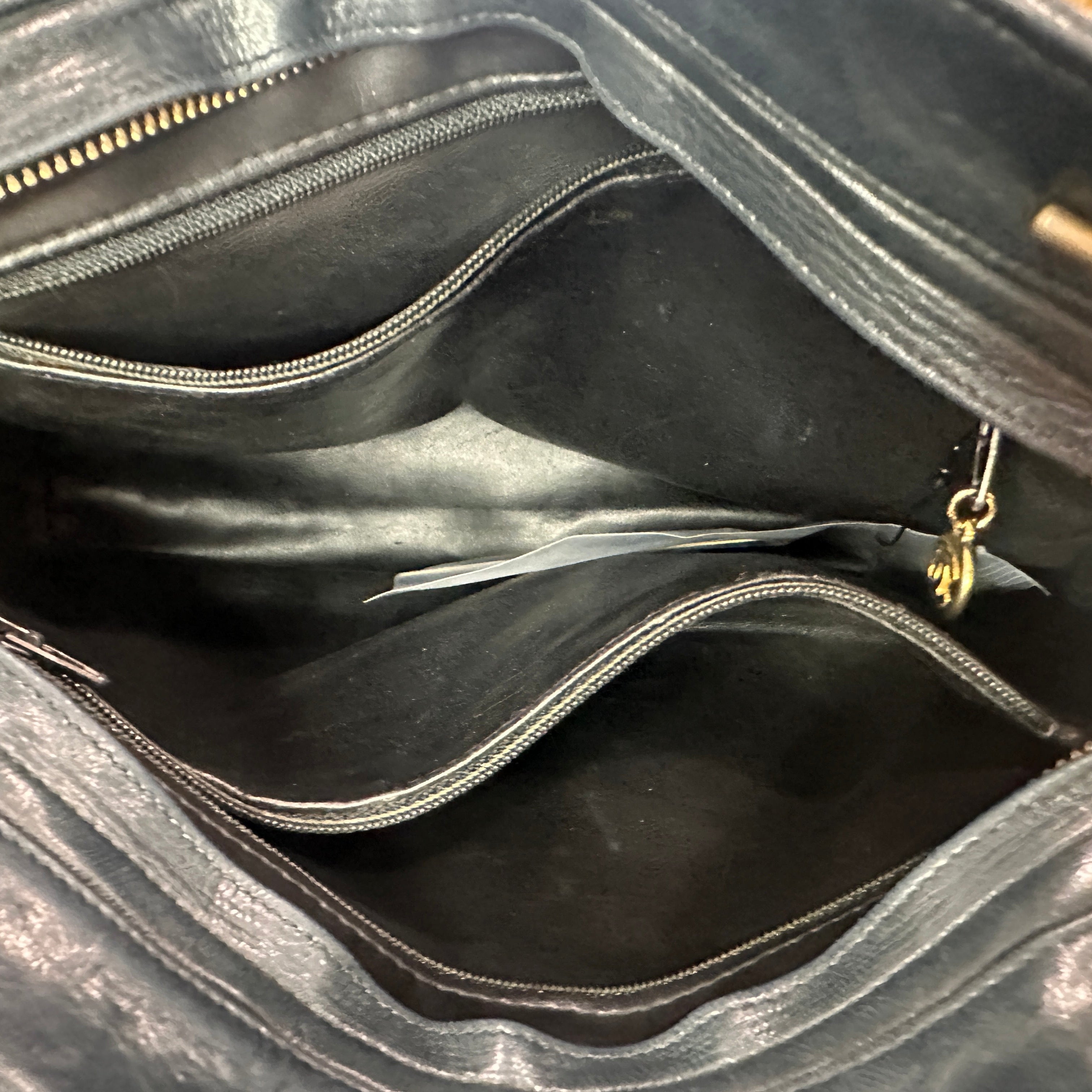 CHANEL Matelasse Shoulder Bag Leather Black - Clairely Amazing