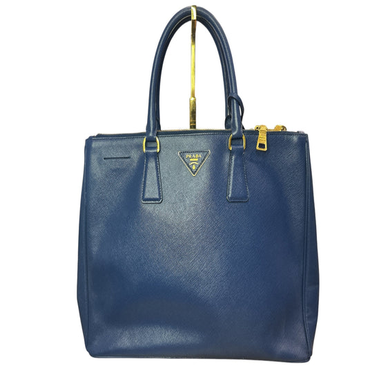 Prada  Saffiano Lux Medium Galleria Double Zip Tote Bluette - Clairely Amazing
