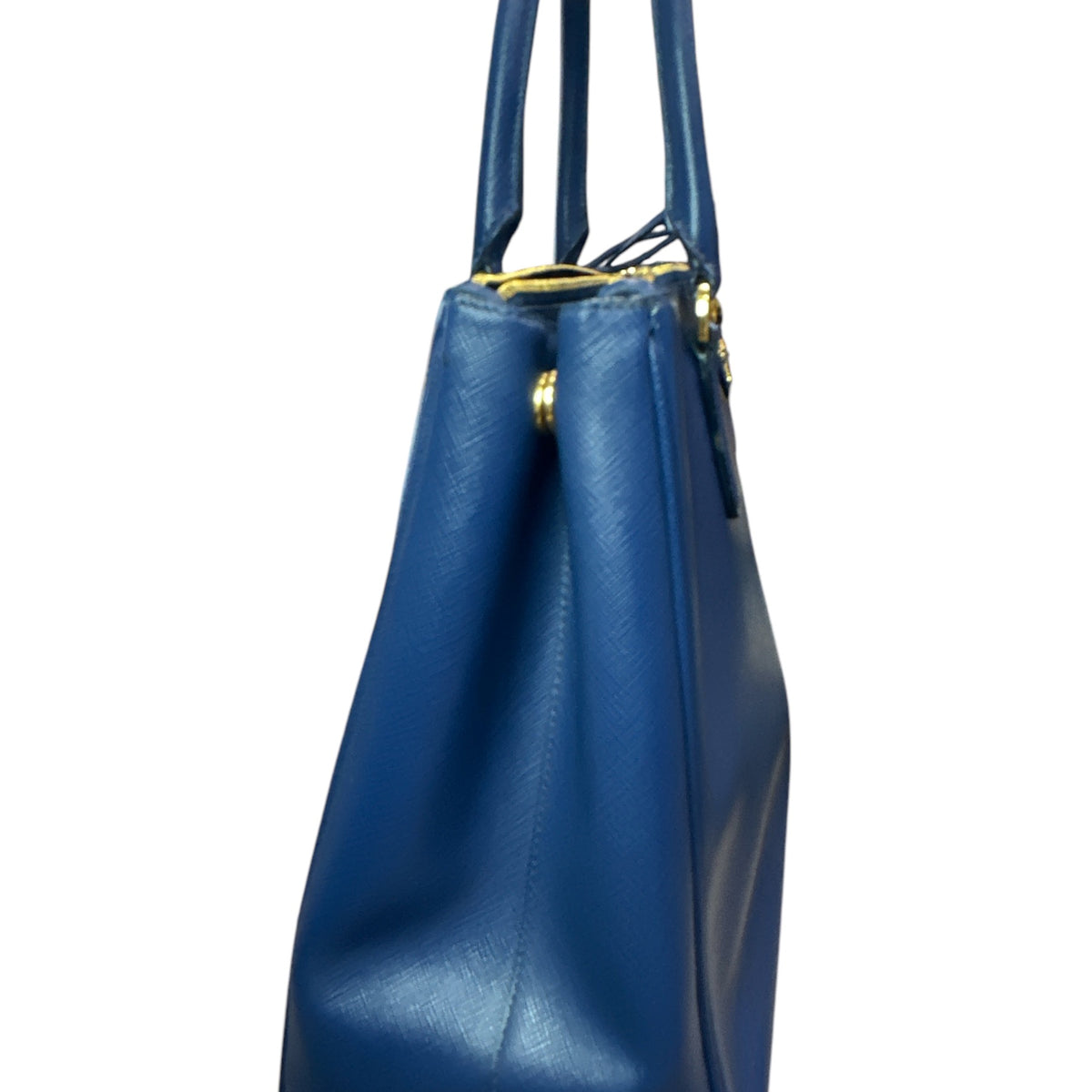 Prada  Saffiano Lux Medium Galleria Double Zip Tote Bluette - Clairely Amazing