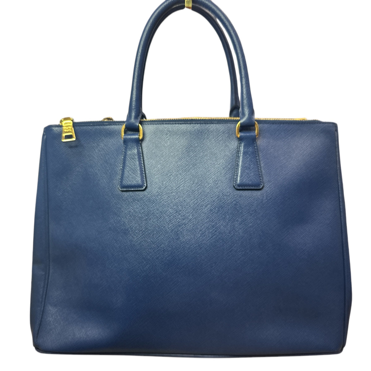 Prada  Saffiano Lux Medium Galleria Double Zip Tote Bluette - Clairely Amazing